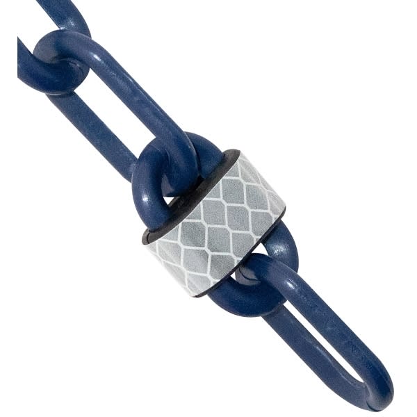 Mr. Chain 2 Inch x 25 Feet Gold Reflective Plastic Barrier Chain HD