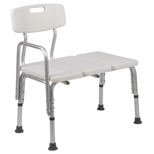 Flash Furniture Hercules Shower Transfer Bench (White)