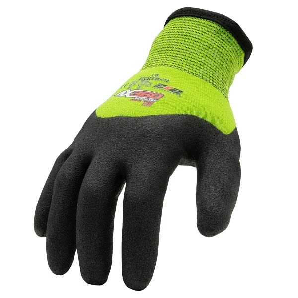 212 Performance Seamless Cut Resist Cold Weather Hi-Viz Gloves, 2x-Large, Green
