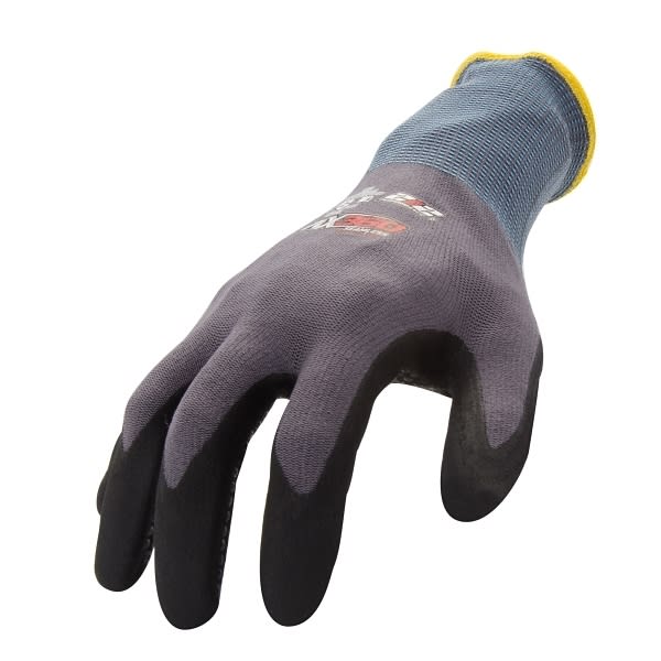 212 Performance Dotted Grip Work Glove, Large, Charcoal, Package Of 12