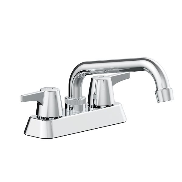 Proplus 4" Centerset 2Handle Bathroom Faucet With PopUp In Brushed