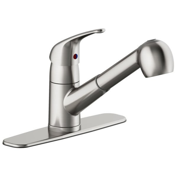 Seasons Raleigh Single-Handle Pull Out Kitchen Faucet, Stainless Steel