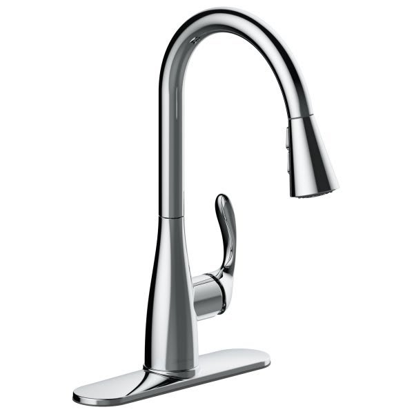 Seasons Westwind Single-Handle Pull Down Kitchen Faucet, Polished Chrome