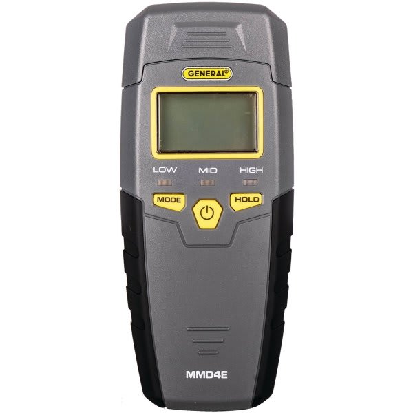 General Tools Moisture Meter, Pinless, Digital Lcd With Tricolor Bar