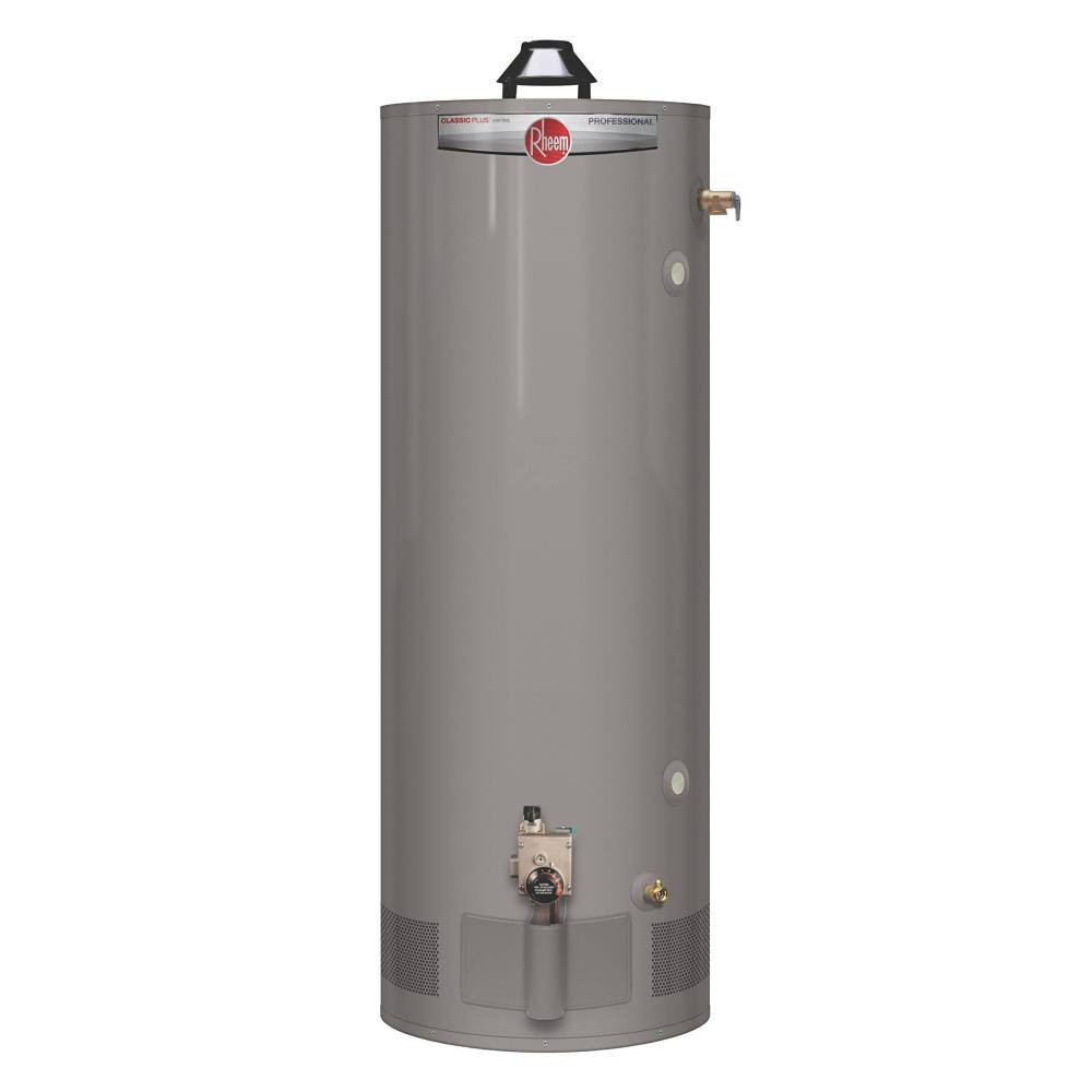 Rheem Professional Classic Plus 72.8 Gal. Tall 8-Year 75.1k BTU Natural Gas Tank Water Heater