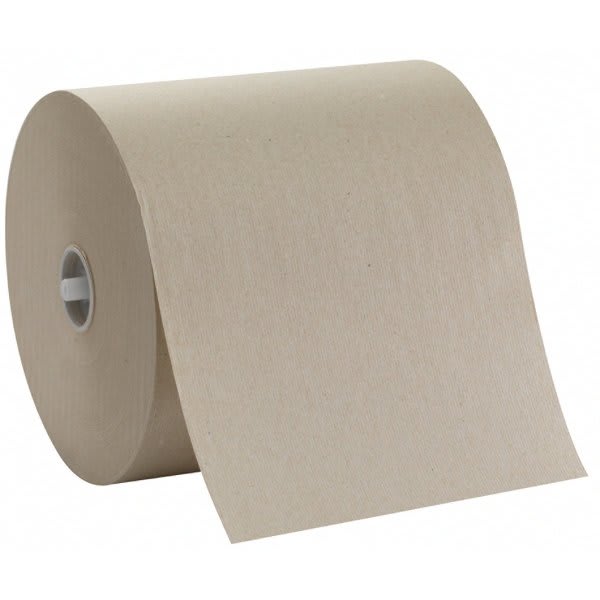SofPull Mechanical 1-Ply Recycled Brown Paper Towels Case Of 6