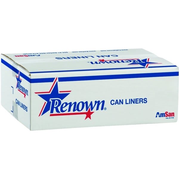 Renown 45 Gallon 14 Mic 40 X 48 Inch Natural Can Liner, Case Of 250
