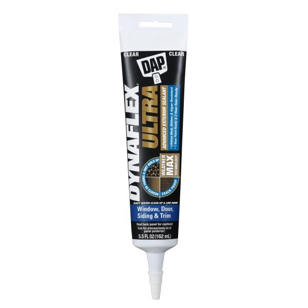 Dap Dynaflex Ultra 5.5 Oz. Clear Window, Door, And Siding Sealant, Case Of 15
