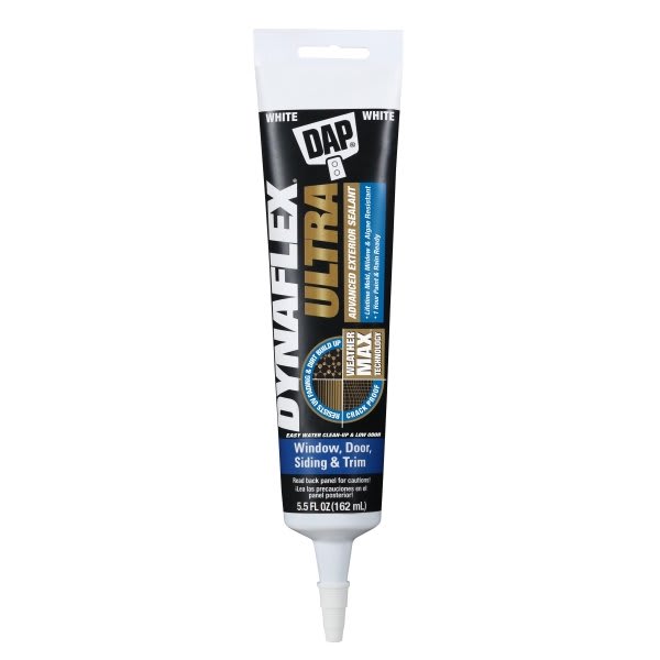 Dap Dynaflex Ultra 5.5 Oz. White Window, Door, And Siding Sealant, Case Of 15