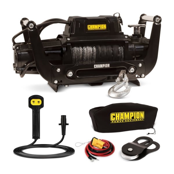 Champion Power Equipment 3000 lb. ATV/UTV Winch Kit HD Supply