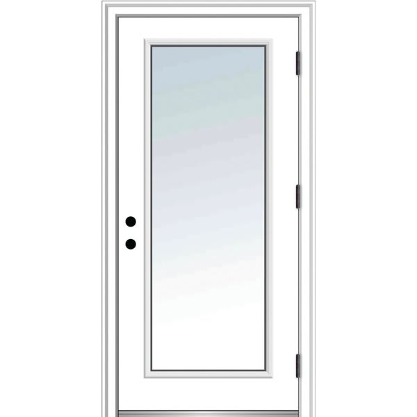Mmi Door Full Lite 36" X 80" Lh-Out Clear On 4-9/16" Primed Composite Frame