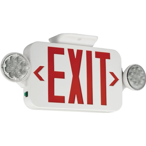 Hubbell® LED Combination Exit/Emergency Fixture (Red)