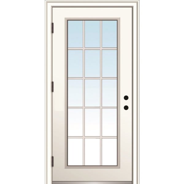 Mmi Door 15 Lite 36" X 80" Rh-Out Clear On 4-9/16" Primed Composite Frame