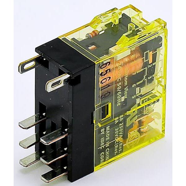 Idec Relays Electrical, Relay, Dpdt, 24vac, 10amp Relay With Blade