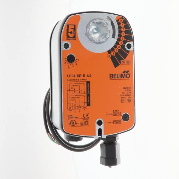 Belimo Motor Actuator Spring Return, 180 InLb, On/off, With Auxiliary