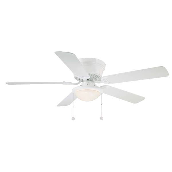 Ceilfan W/LED 5bld Wht 52in