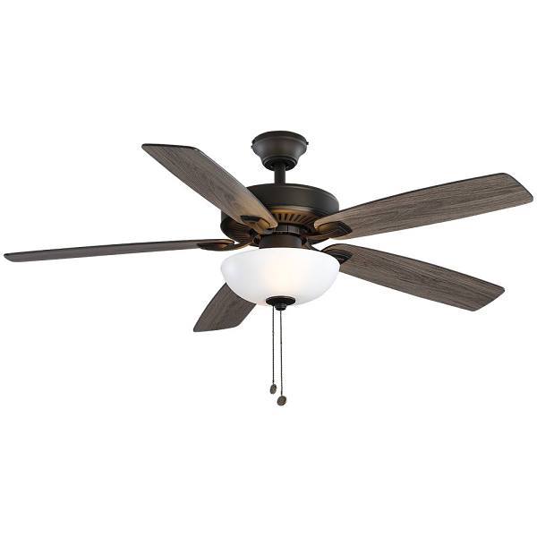 Hampton Bay Wellston Ii 44 In. Led Matte White Ceiling Fan W/ Light Kit HD Supply