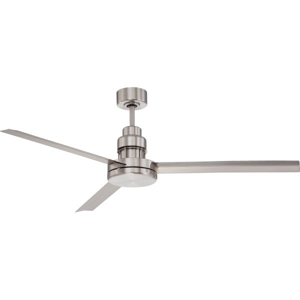 54 In Ceiling Fan W/ Remote Control (Brushed Nickel)