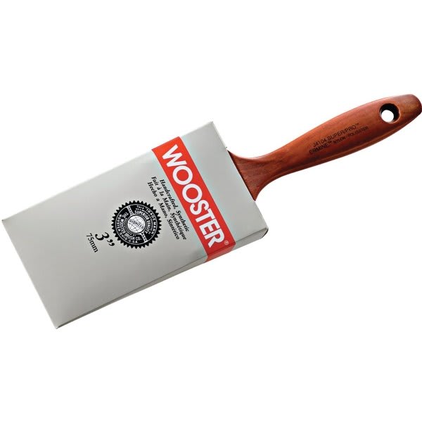 Wooster Q3108 11/2" Softip Nylon Poly Flat Paint Brush, Package Of 12