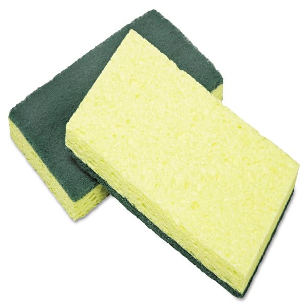 Skilcraft Cellulose Scrubber Sponge 3.25 X 6.25 0.75" Thick Yellow/Green