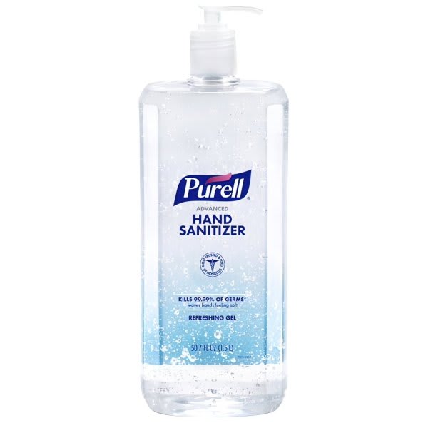 Purell® Advanced Hand Sanitizer Refreshing Gel Clean Scent 1.5 Ltr Pack Of 4