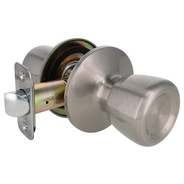 Shield Security Tulip Keyless Passage Door Knob In Satin Nickel