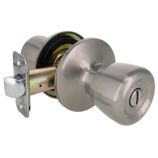 Shield Security Tulip Turn Button Privacy Door Knob In Satin Nickel