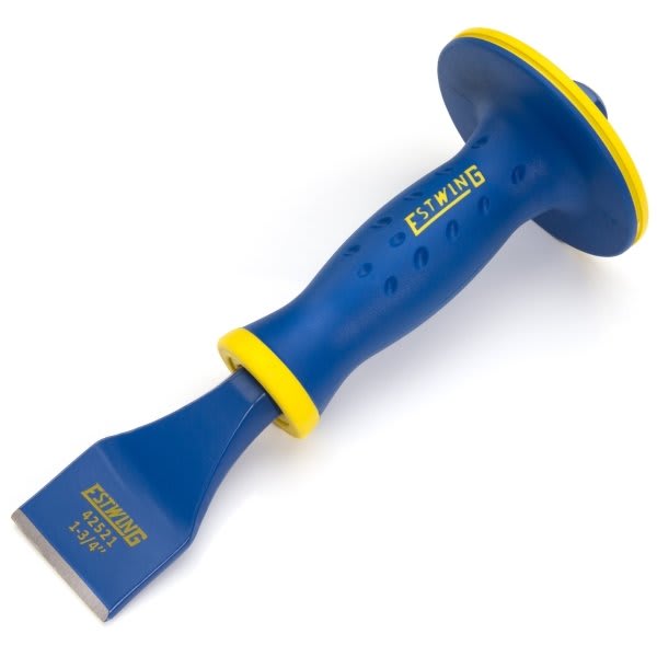 Estwing 1-3/4-Inch Wide Masonry Chisel With Grip Guard Blue