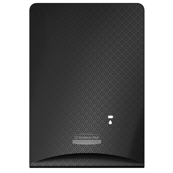 Kimberly-Clark Icon Soap And Sanitizer Dispenser, Faceplate, Black Mosaic