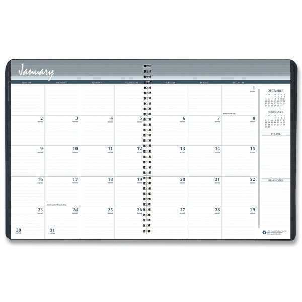 Skilcraft 2 Sided Dry Erase Calendar 24 X 37 White/blue JanDec 2023