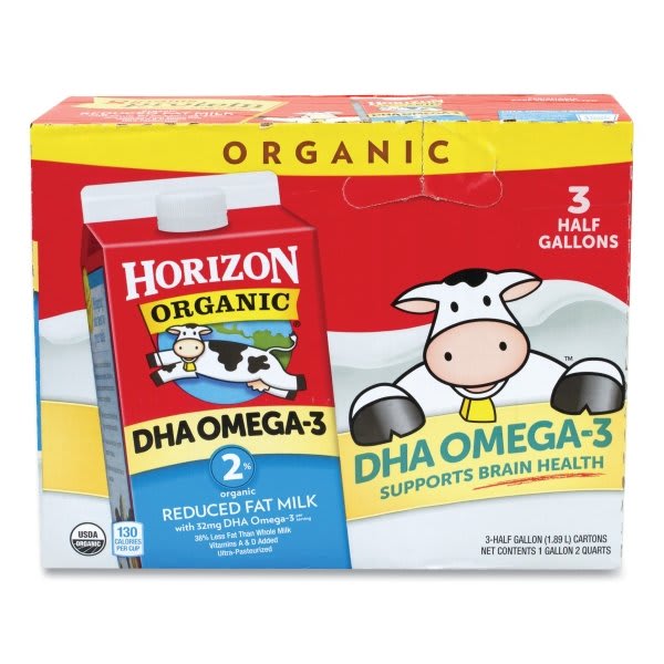 Horizon Organic Organic 2 Percent Milk 64 Oz Carton Case Of 3