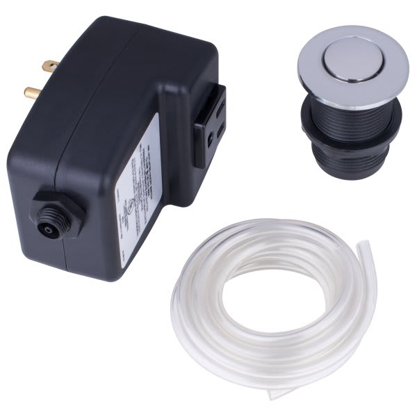 Maintenance Warehouse® Single Outlet Air Switch For Disposals With Chrome Button