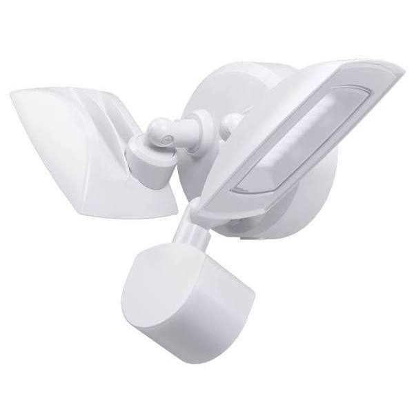 Eran 30w Int Led Twin Head White Outdoor Flood Light Motion 3000 Lumens 4000k