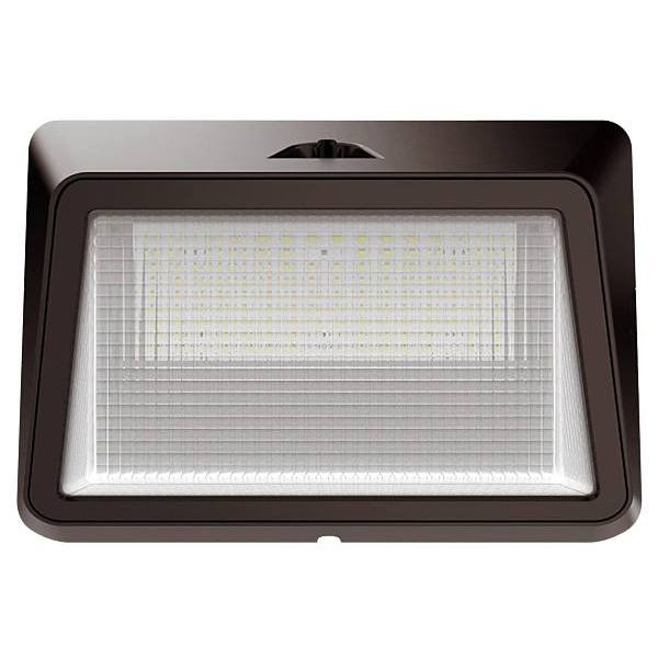 Eran 50w Led Bronze Outdoor Horizontal Dusk To Dawn Wallpack 6500 Lumens 4000k