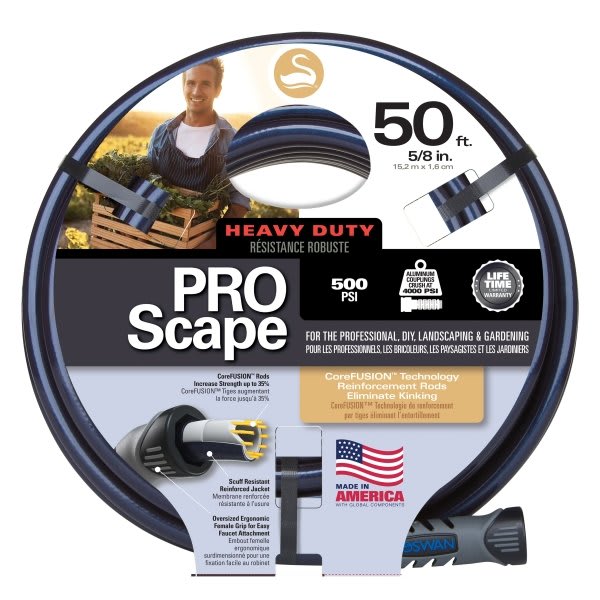 Swan® Proscape Garden Hose Heavy Duty 5/8" X 50' Length