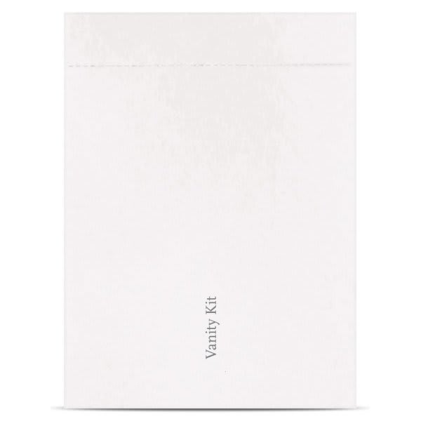 Hunter Amenities Vanity Kit, Barley Paper Pouch, Case Of 500