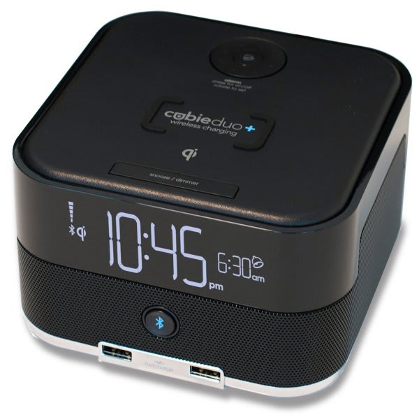 Ihome Hw5B Bluetooth Clock With Qi Charging, Dual Usb And Single Day