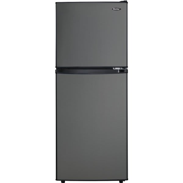 Danby 4.7cf Compact Refrigerator With Freezer Stainless Steel