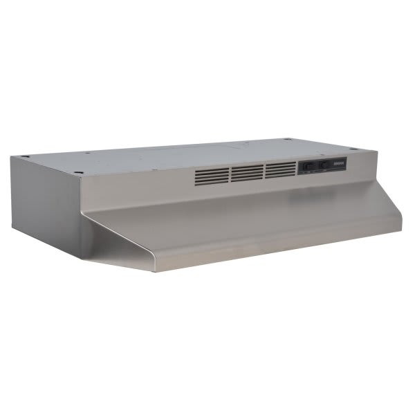 Broan 36Inch Convertible Range Hood WhiteOnWhite 230 Max Blower Cfm