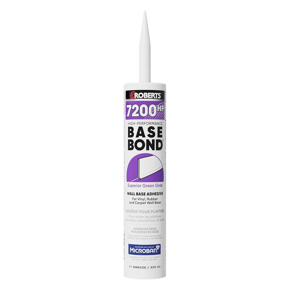 ROBERTS High-Performance BASE BOND Wall Base Adhesive - 11 Oz. (325 mL)