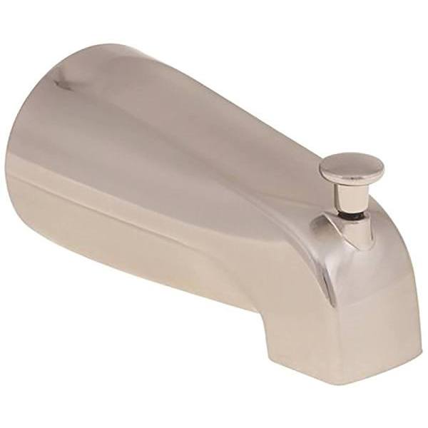 Maintenance Warehouse 1/2 In. Fip Bathtub Spout With Top Diverter, Brushed Nickel