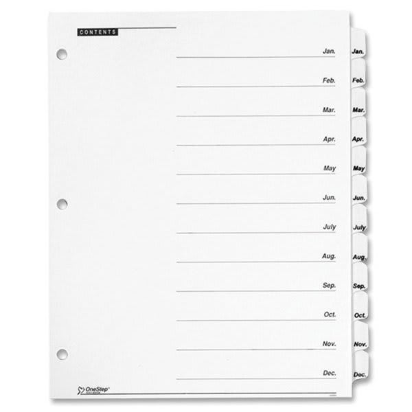 SKILCRAFT Table Of Contents Indexes 5 Tab 1 To 5 11 X 8 5 White 1