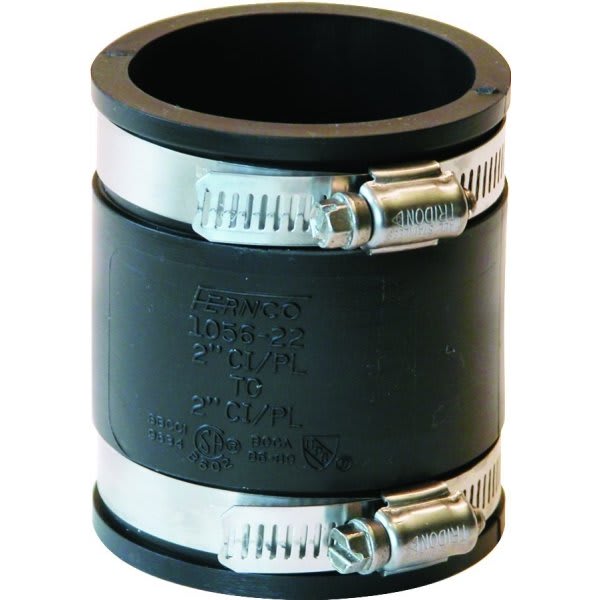 Fernco 2 In. Flexible Pvc Clamp Coupling