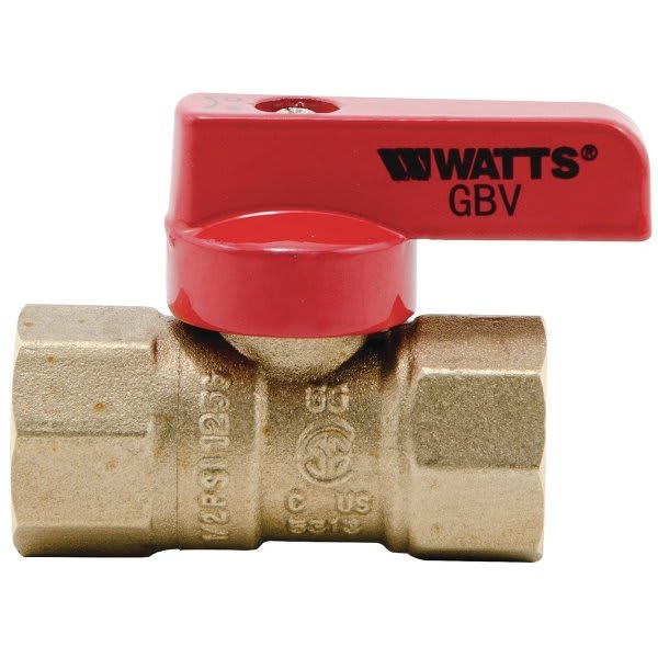 Watts Tee Handle Gas Valve 1/2 In. 5 Psi