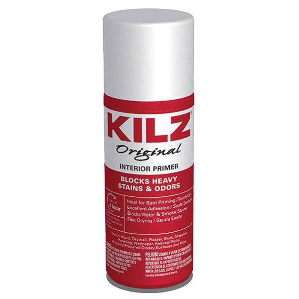 Kilz Upshot 10 Oz White Overhead OilBased Interior Primer Spray Stain