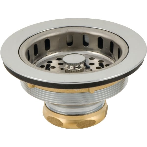 Premier Heavy-Duty Sink Basket Strainer, Chrome Plated Brass