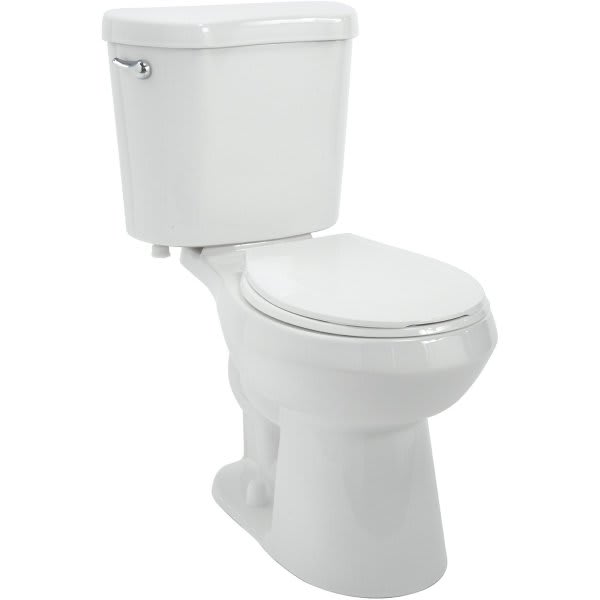 Premier 2-Piece All-In-One 1.28 GPF Single Flush Round Toilet, White, ADA