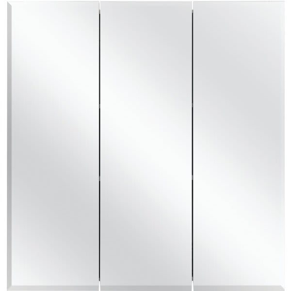 Glacier Bay 24-3/8 W X 25-1/4" H Surface-Mount Tri-View Medicine Cabinet, Mirror