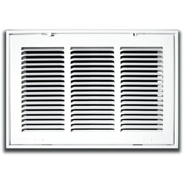 Truaire 20 In. X 16 In. White Stamped Hinged Return Air Filter Grille HD Supply