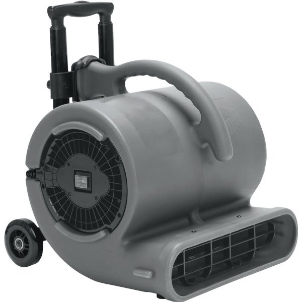 B-Air Vp-50h, 1/2, Hp Air Mover W/ Handle And Caster Wheels, Gray